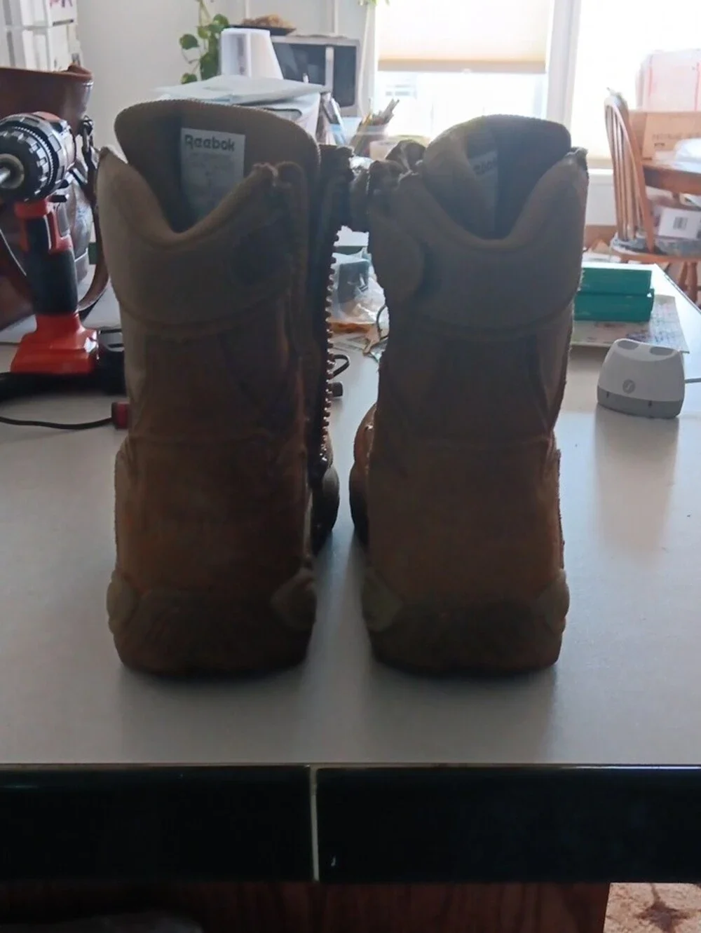 Men's Brown Tactical Lace-Up Boots Size 3.5 Mens 5.5 Womens. New